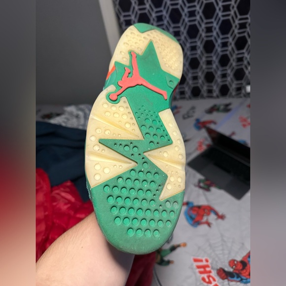 Green Gatorade jordan 6s sjze 12 Ds - Picture 5 of 8